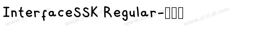 InterfaceSSK Regular字体转换